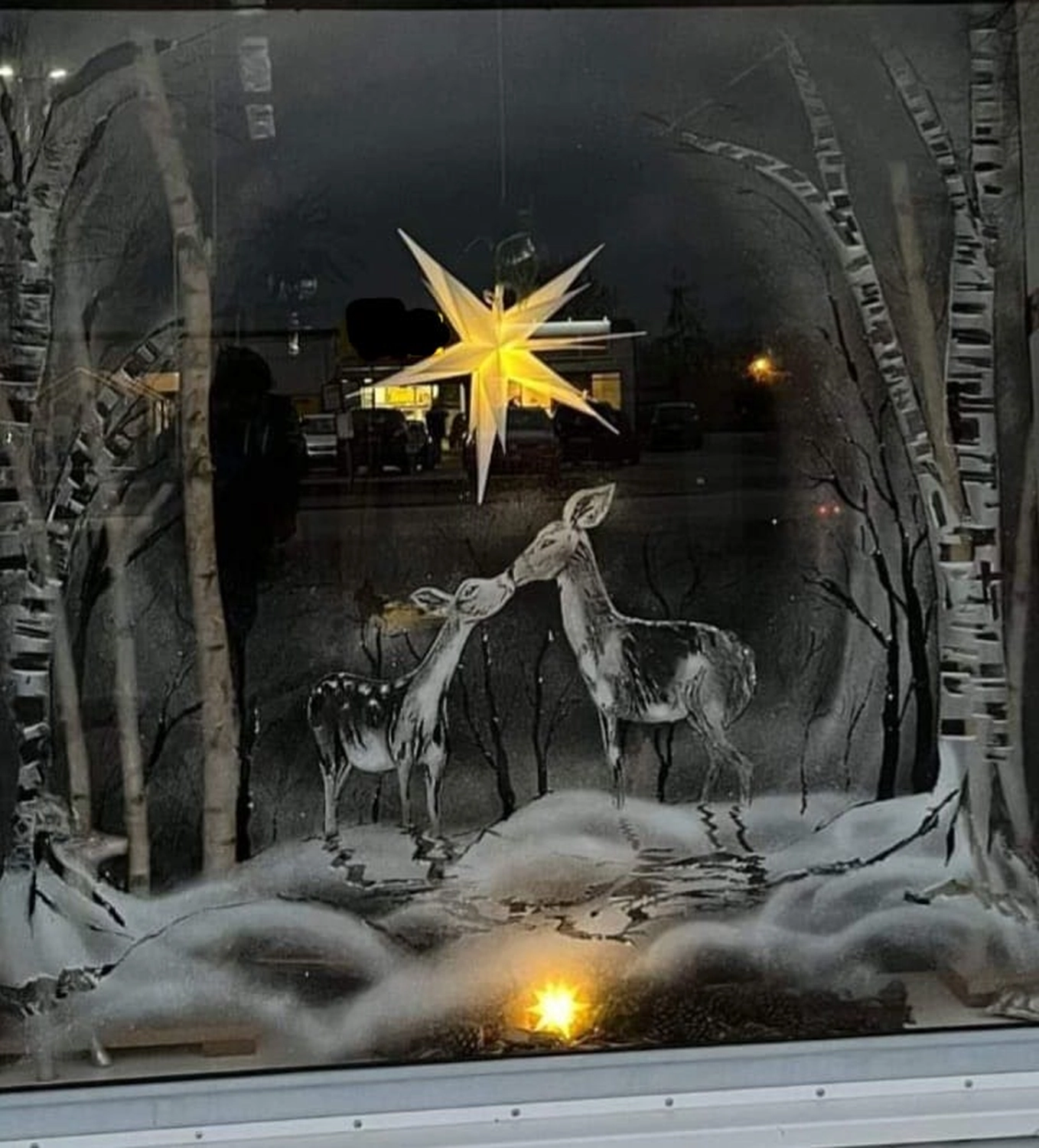 Schneefenster Kunst Anja Elly