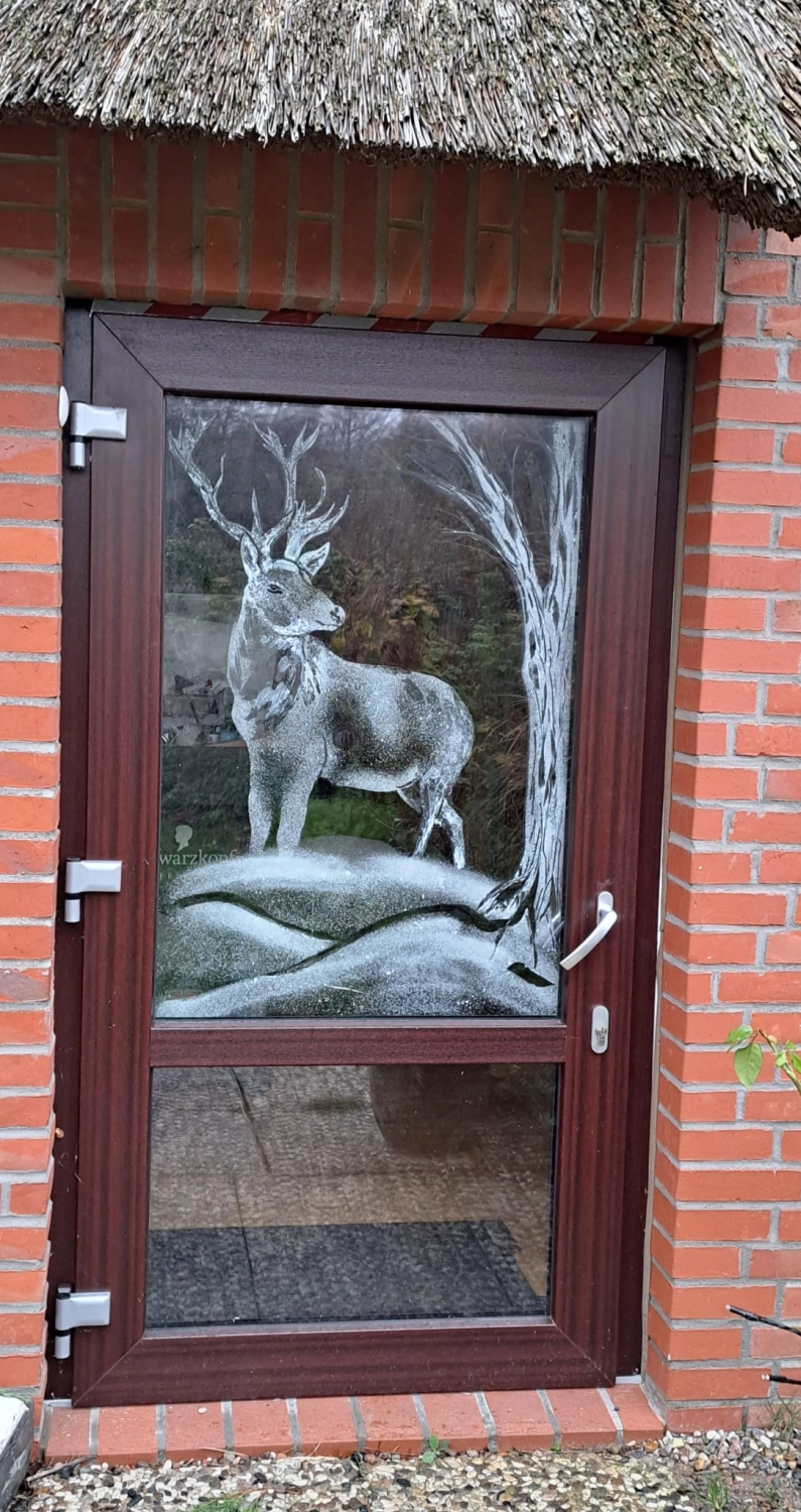 Schneefenster Kunst Anja Elly