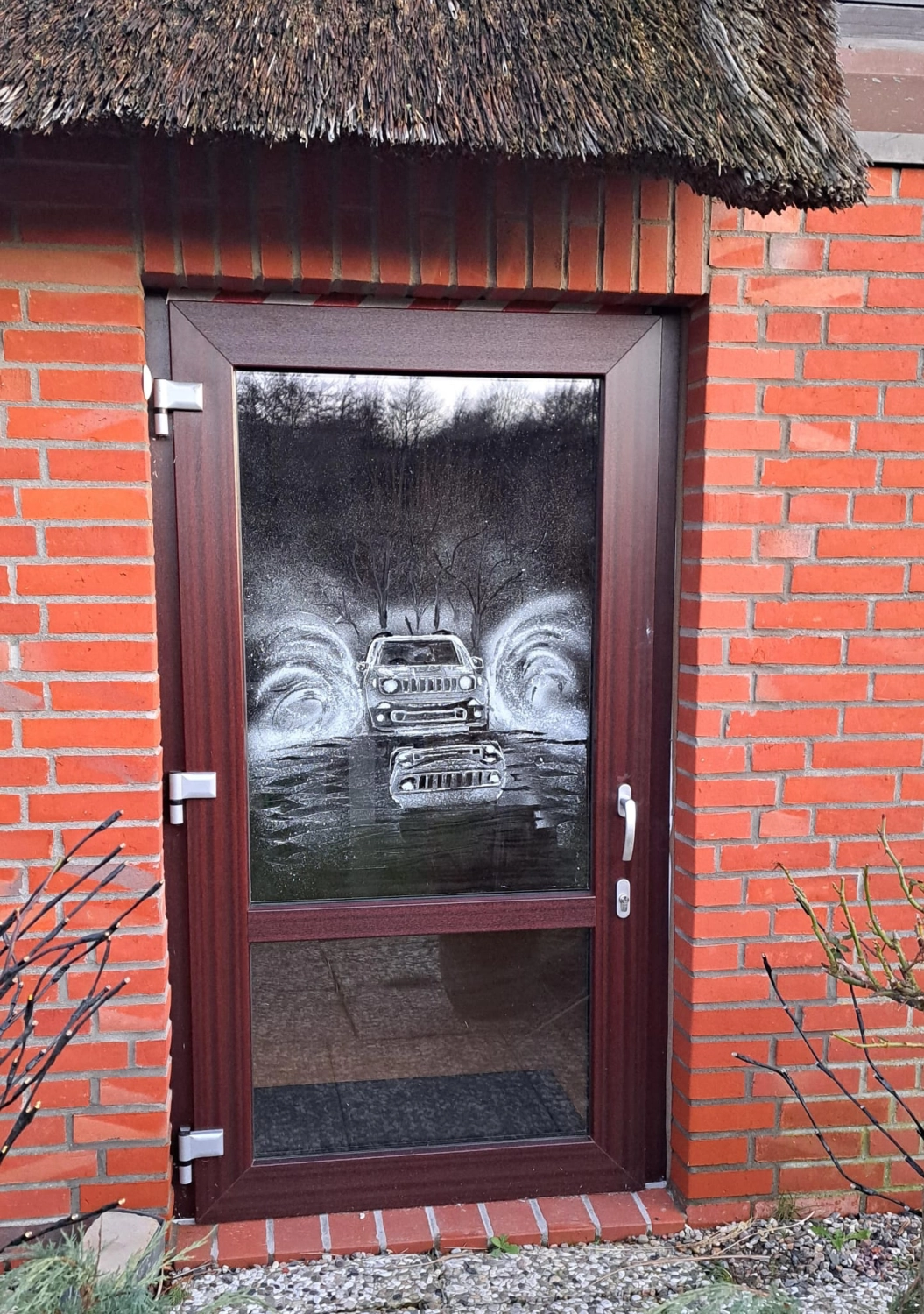Schneefenster Kunst Anja Elly