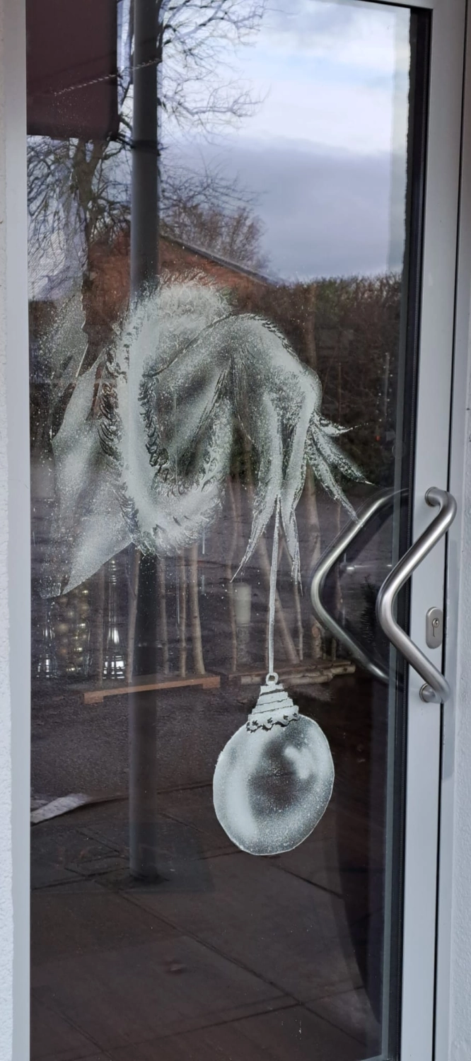Schneefenster Kunst Anja Elly