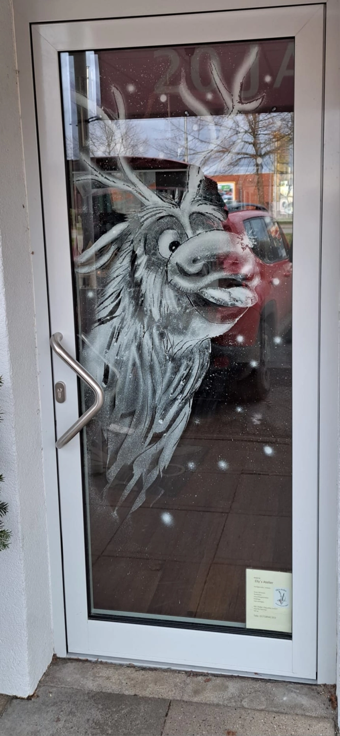 Schneefenster Kunst Anja Elly