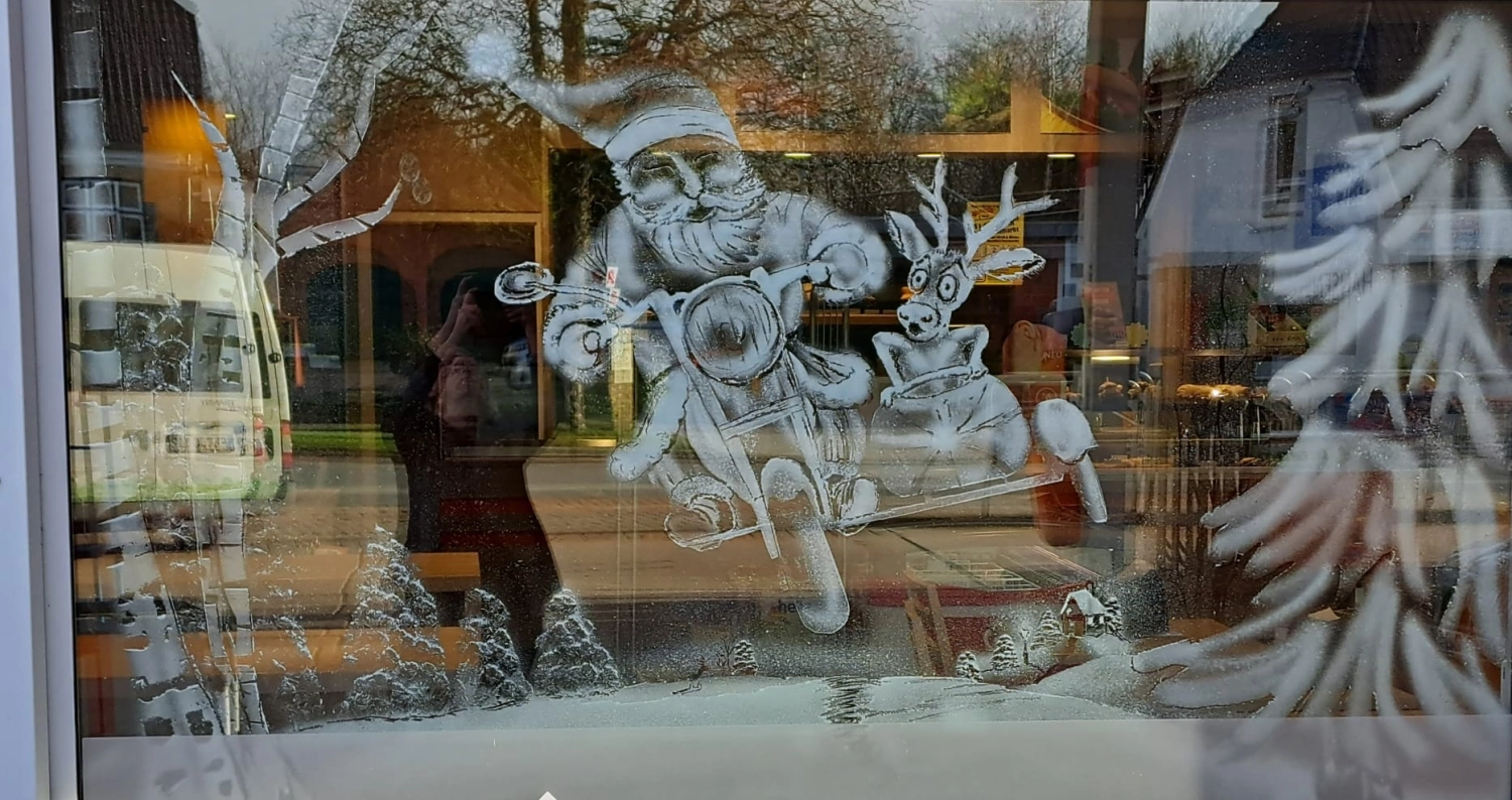 Schneefenster Kunst Anja Elly