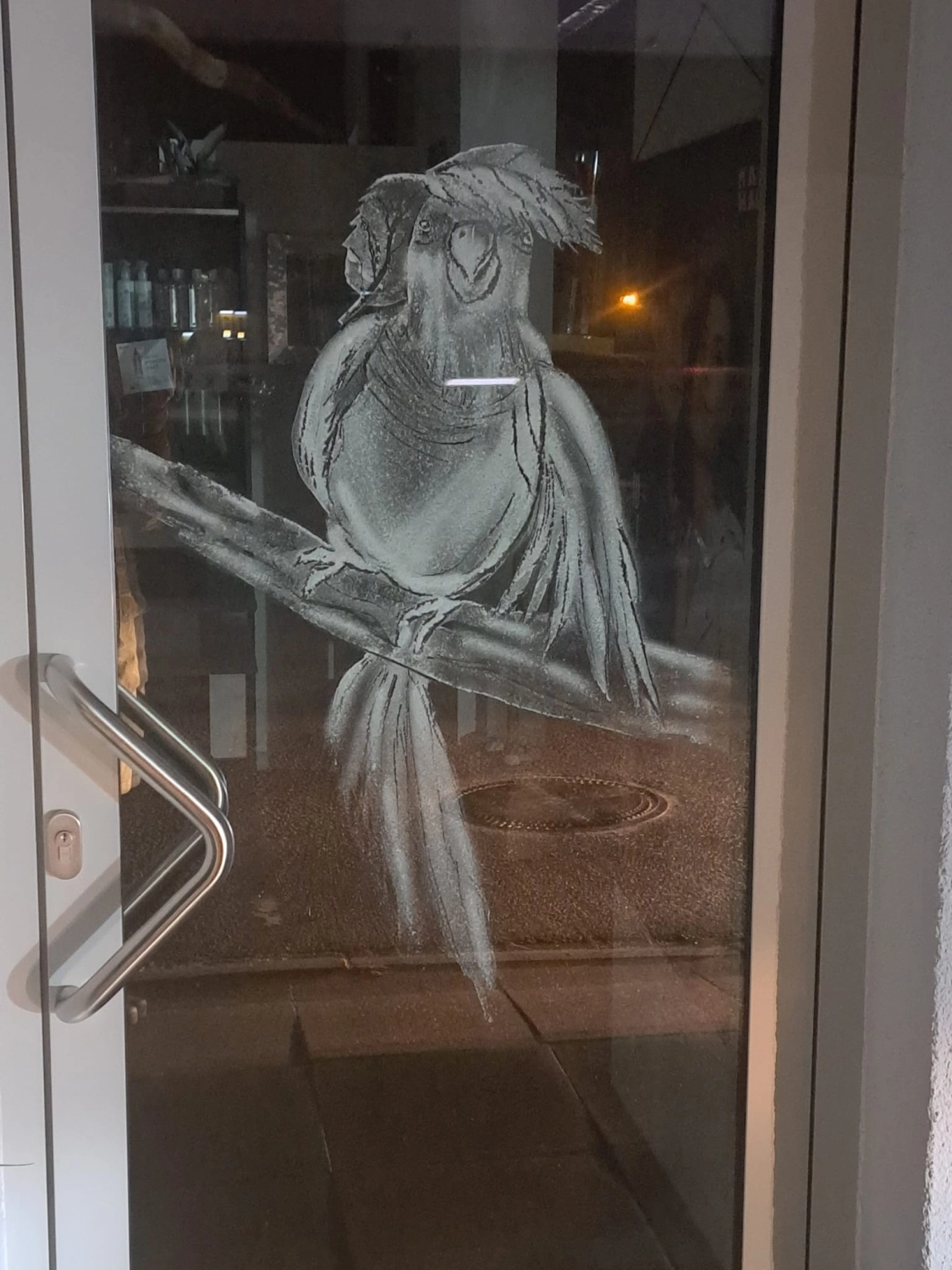 Schneefenster Kunst Anja Elly