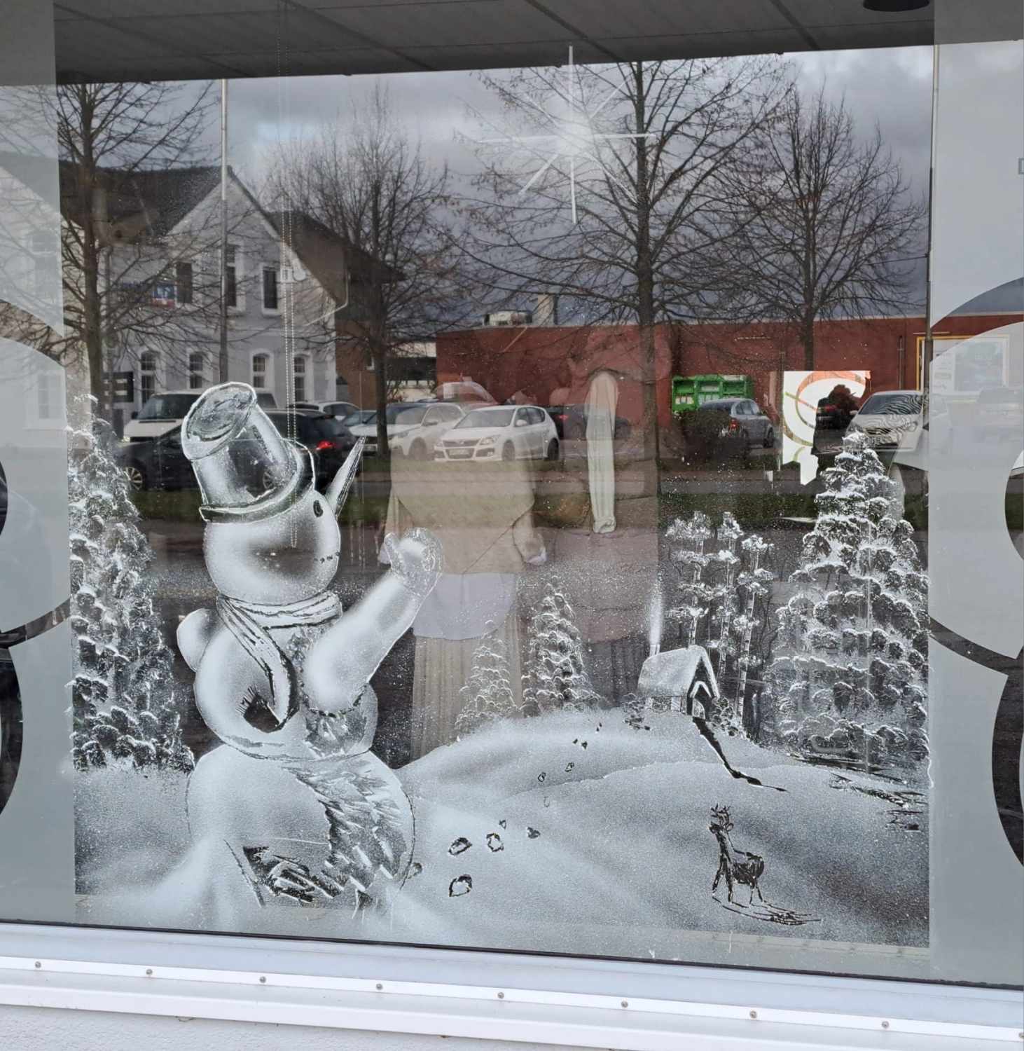 Schneefenster Kunst Anja Elly