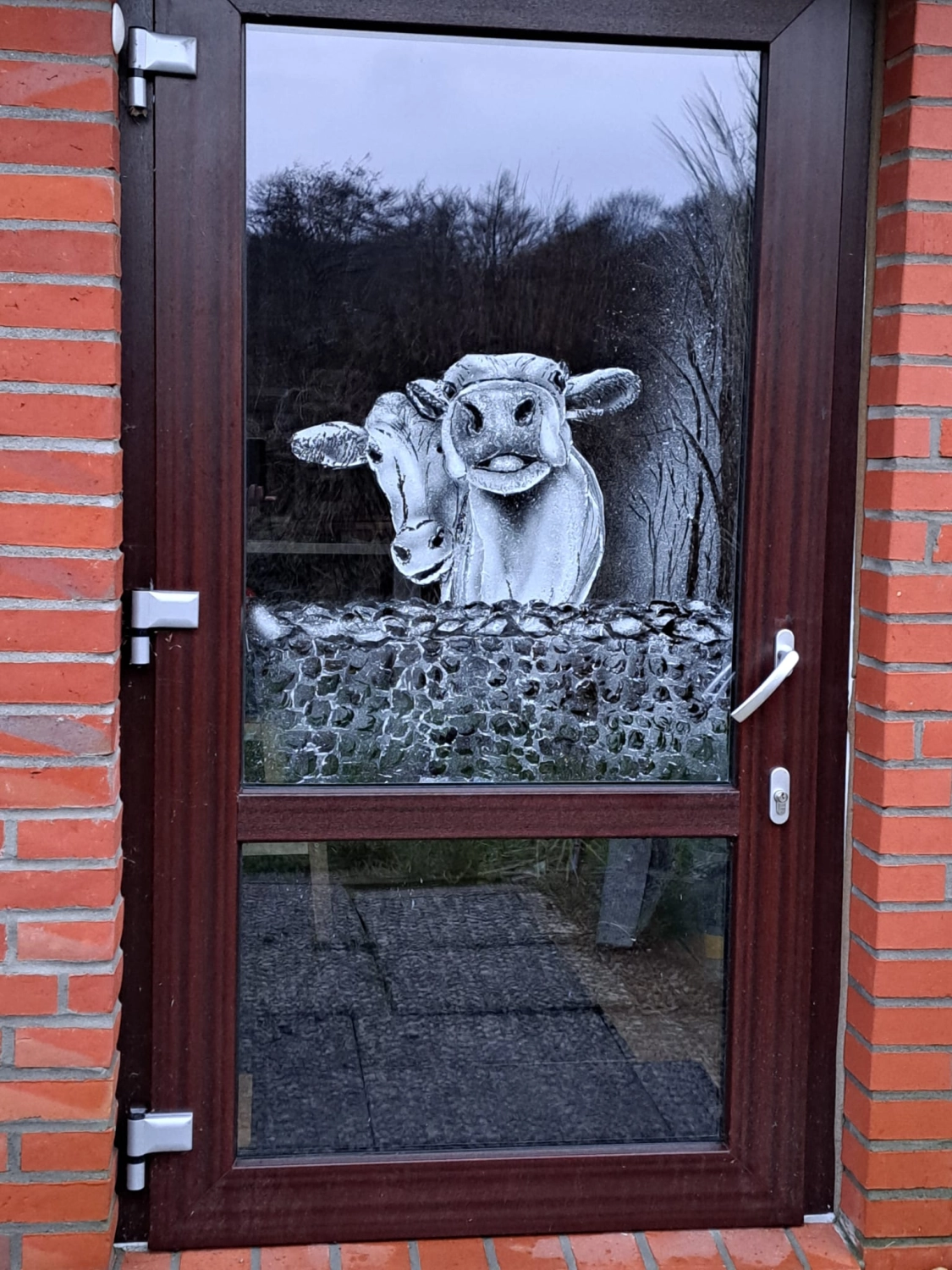 Schneefenster Kunst Anja Elly