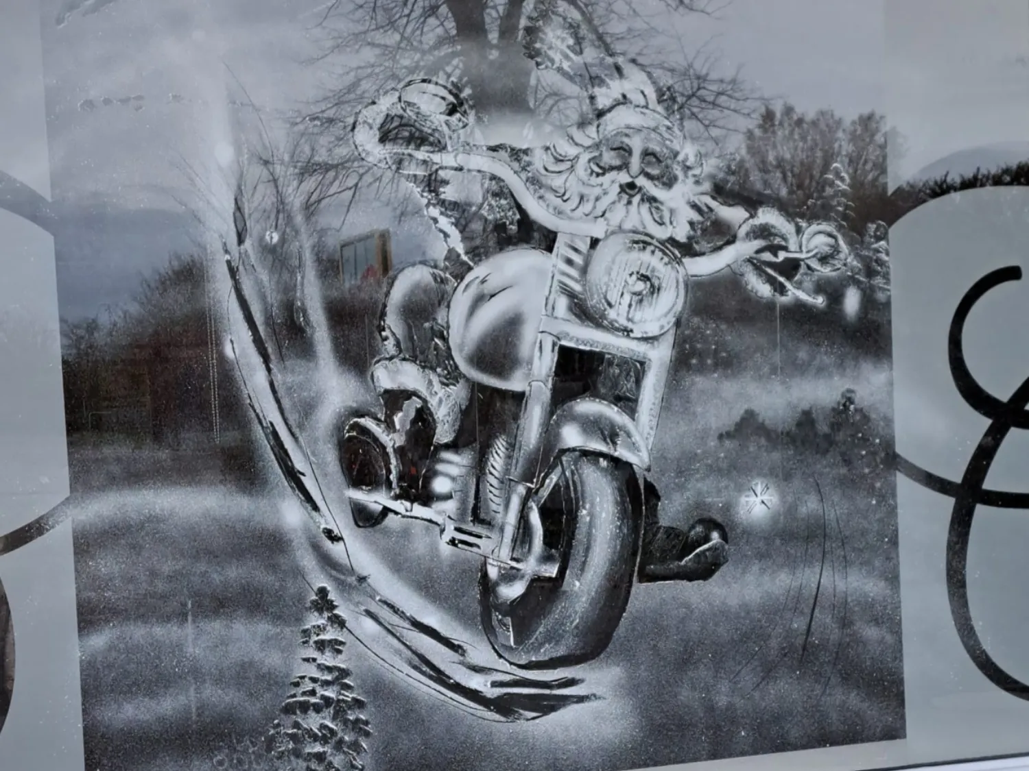 Schneefenster Kunst Anja Elly